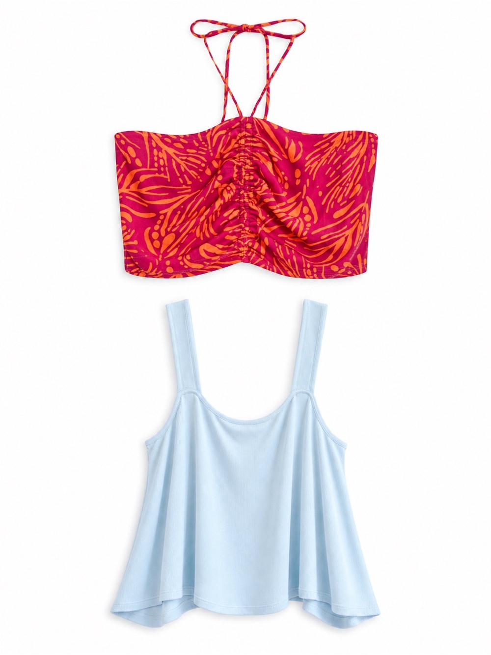 2 Piece Bundle Reitmans x TheBirdsPapaya & Joe Fresh Crop Tank Top – Size XL EUC